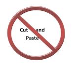 Image of stop cut and paste